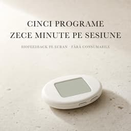 Cinci programe, zece minute pe sesiune, biofeedback pe ecran